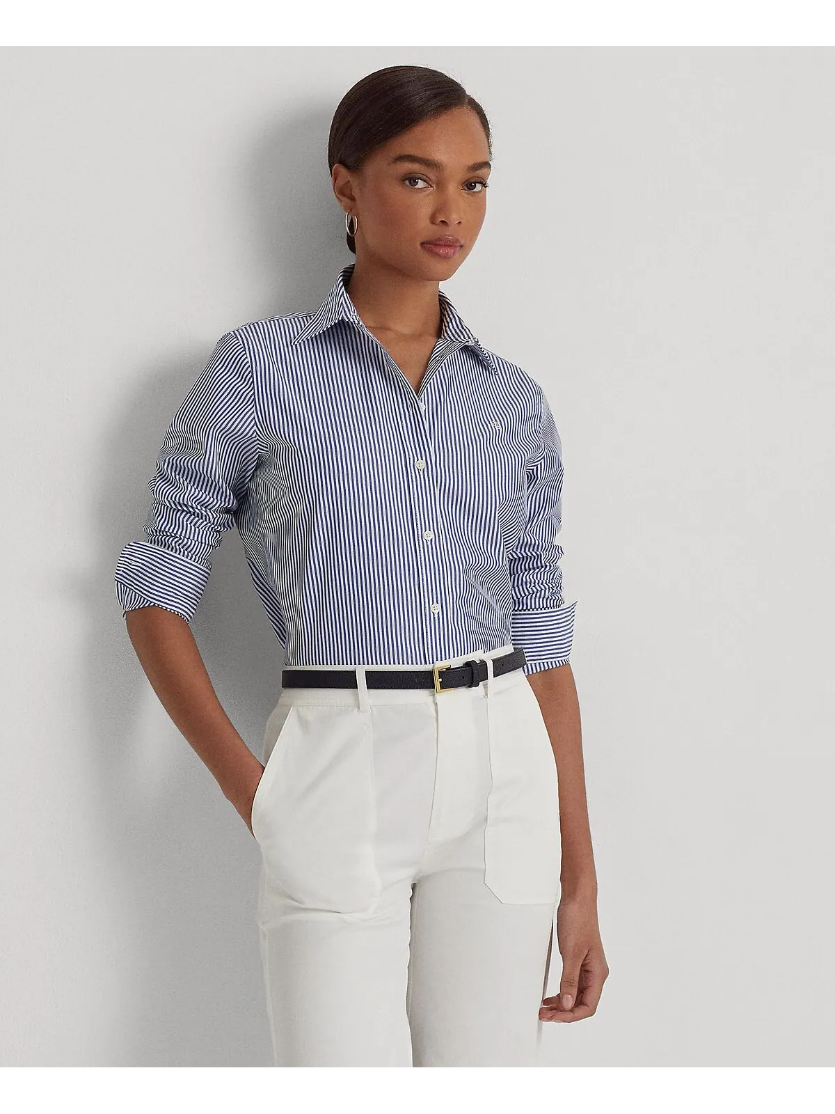 Рубашка прямого кроя без глажки, стандартная и миниатюрная Lauren Ralph Lauren