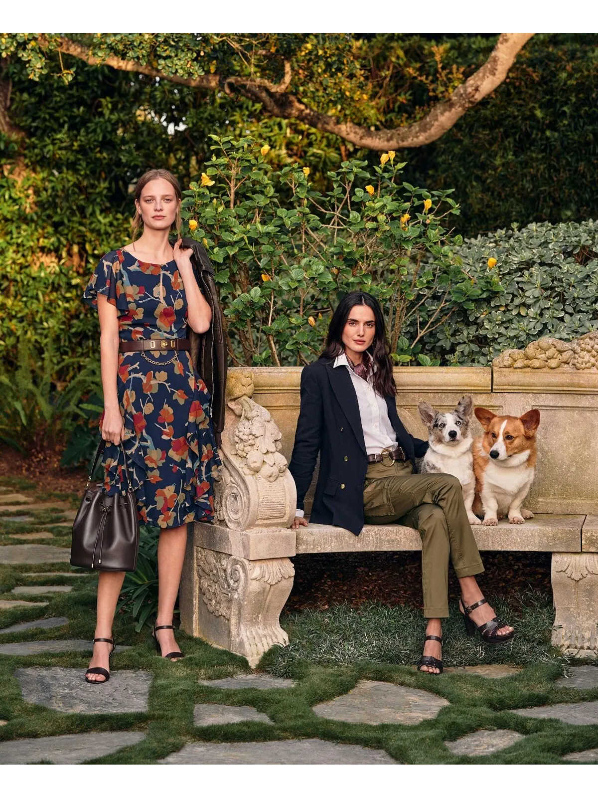 Рубашка прямого кроя без глажки, стандартная и миниатюрная Lauren Ralph Lauren — изображение 8 из 10, синий/белый