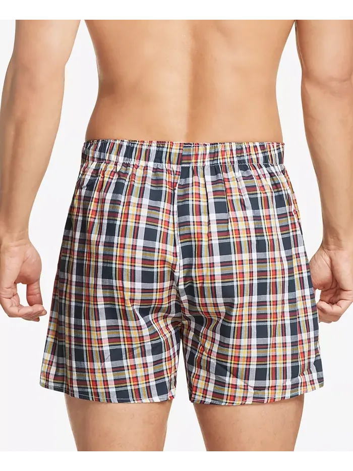 Мужские боксеры из хлопкового поплина с классическим принтом, 3 шт Tommy Hilfiger — изображение 4 из 5, ледник