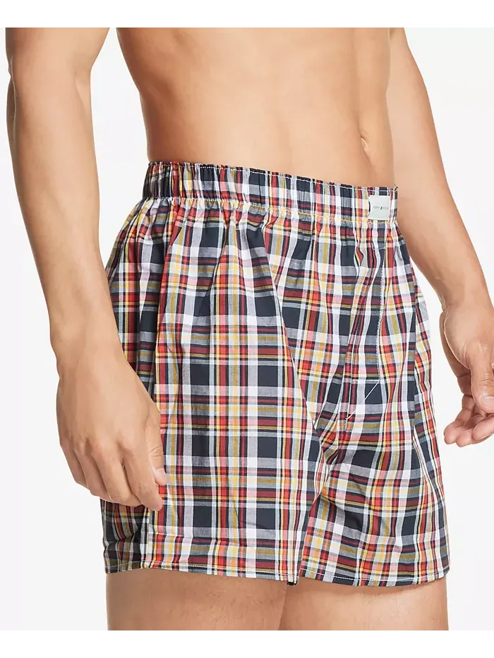 Мужские боксеры из хлопкового поплина с классическим принтом, 3 шт Tommy Hilfiger — изображение 4 из 4