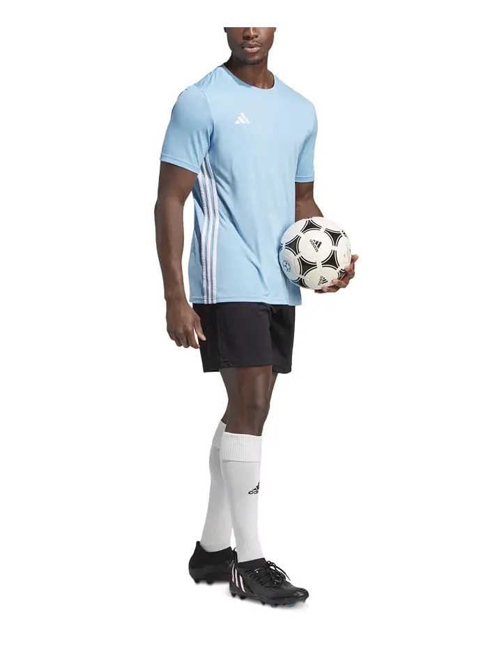 Мужская футболка Tabela 23 Slim-Fit Performance adidas — изображение 4 из 4, светлый синий/белый