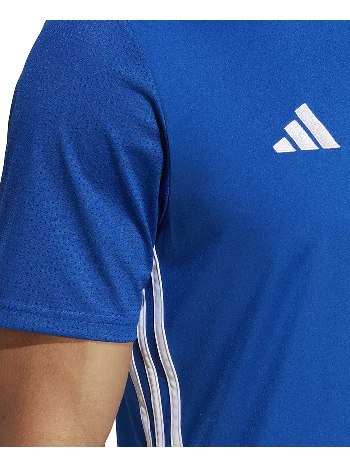 Мужская футболка Tabela 23 Slim-Fit Performance adidas — изображение 3 из 4, синий/белый