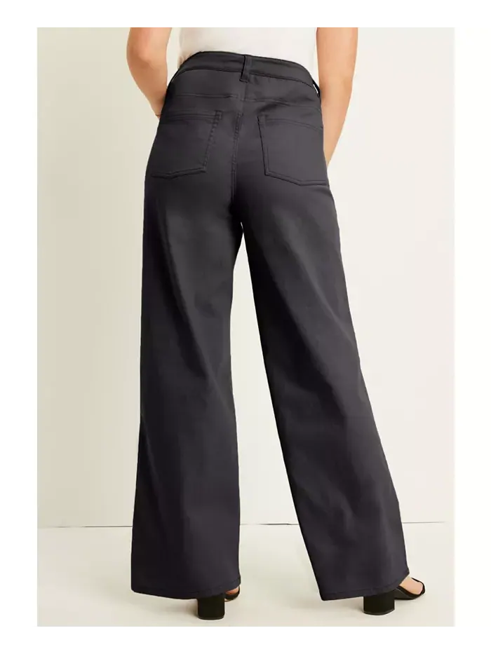 Джинсы June + Vie June Fit Wide Leg Plus Size — изображение 2 из 2, синий