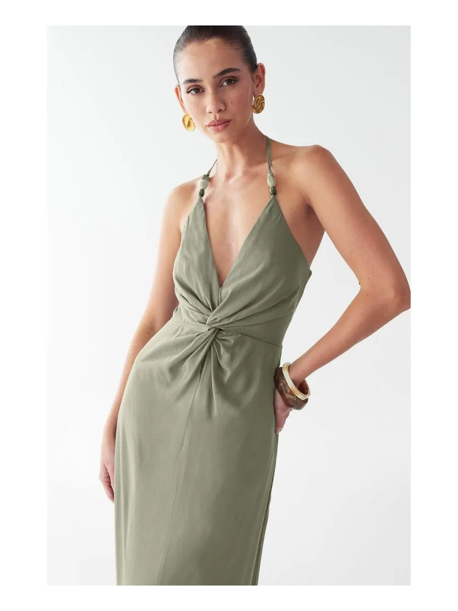 Женское платье Alaia ST MRLO — изображение 3 из 7, зеленый