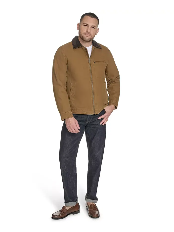 Мужская куртка Depot из хлопкового канваса Levi'S — изображение 2 из 10, коричневый