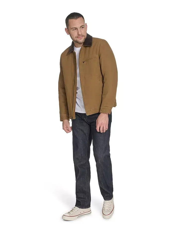 Мужская куртка Depot из хлопкового канваса Levi'S — изображение 7 из 10, коричневый