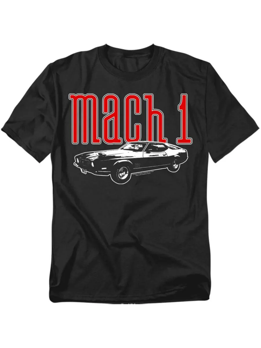Футболка Ford Mach 1 больших размеров Mustang — черный