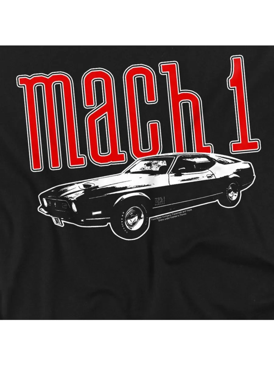 Футболка Ford Mach 1 больших размеров Mustang — изображение 2 из 3, черный