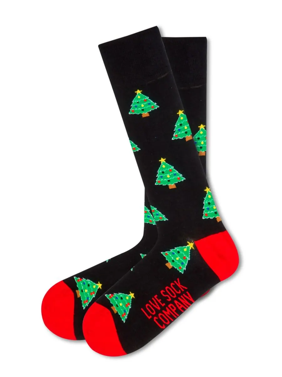 Мужские носки для украшения елки Love Sock Company — черный