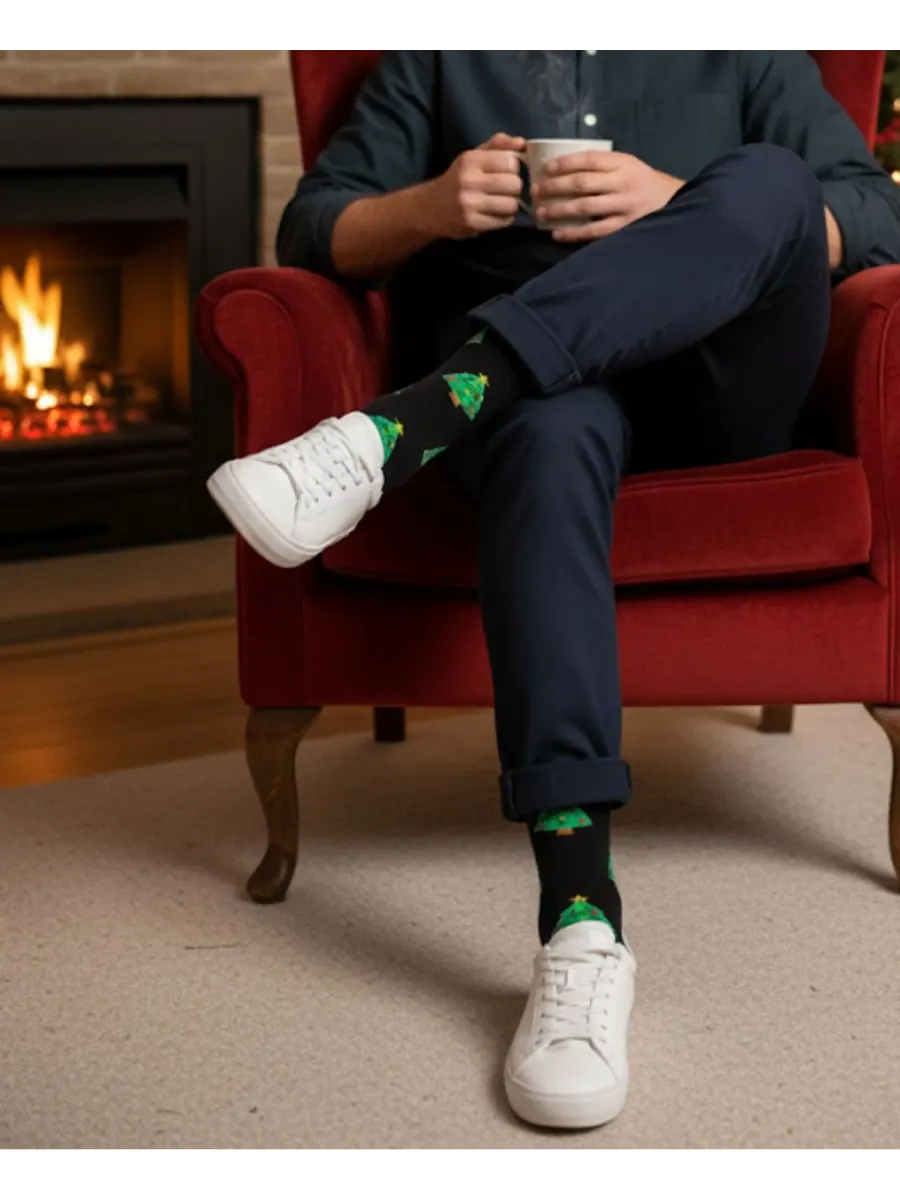 Мужские носки для украшения елки Love Sock Company — изображение 3 из 3, черный
