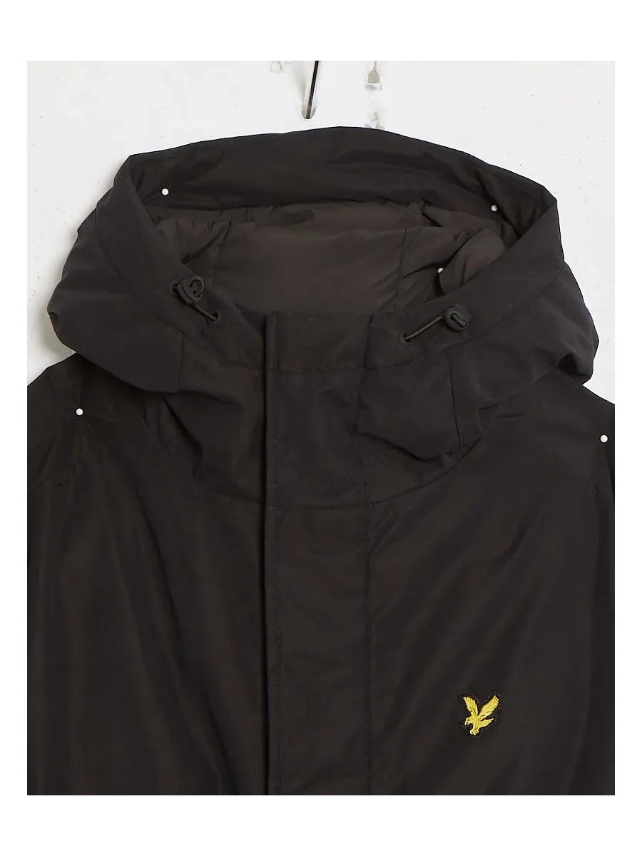 Мужская парка с длинными рукавами и капюшоном из мембранной ткани Lyle & Scott — изображение 2 из 6, черный