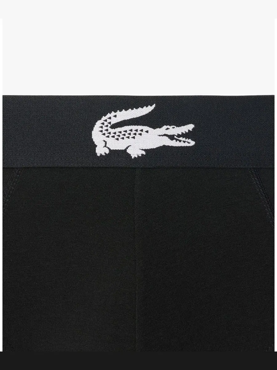 Мужские трусы Lacoste стандартного кроя, комплект из 3 штук — изображение 8 из 8, черный