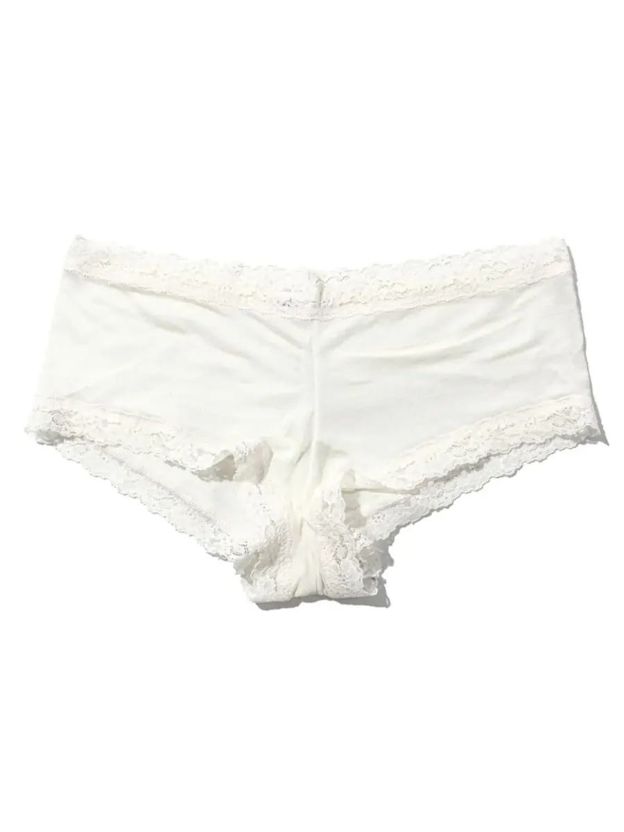 Женские шорты Dream Ease Boyshort Hanky Panky, светлый-айвори — изображение 4 из 5, светлый слоновая кость