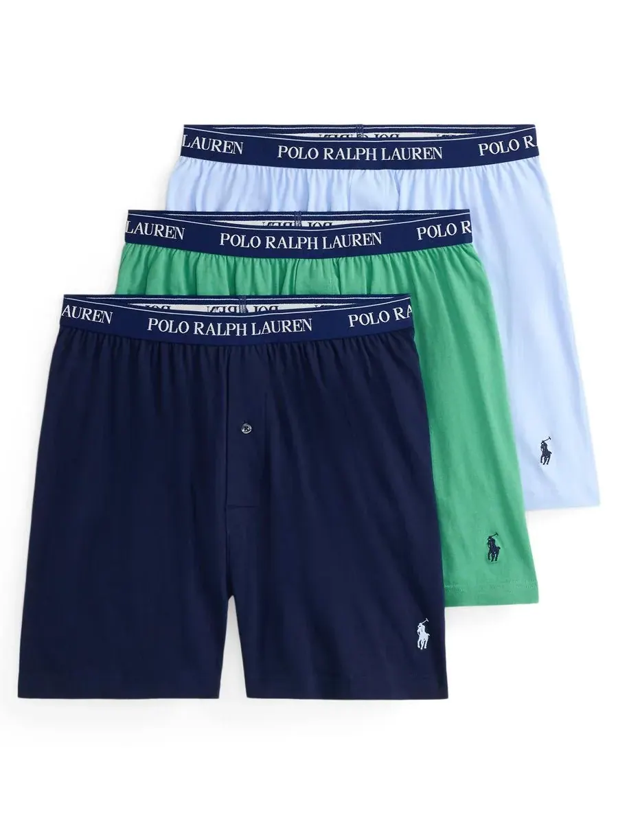 Polo Ralph Lauren Мужские классические трикотажные боксеры, комплект из 3 штук