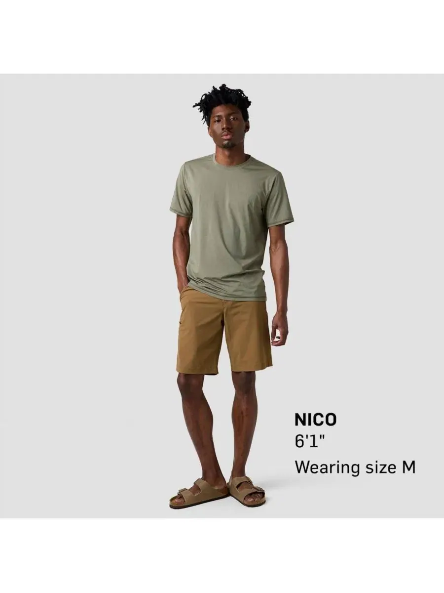 Футболка с коротким рукавом Tahoe Pro LT Sun Short-Sleeve Crew Backcountry — изображение 4 из 8, каламата