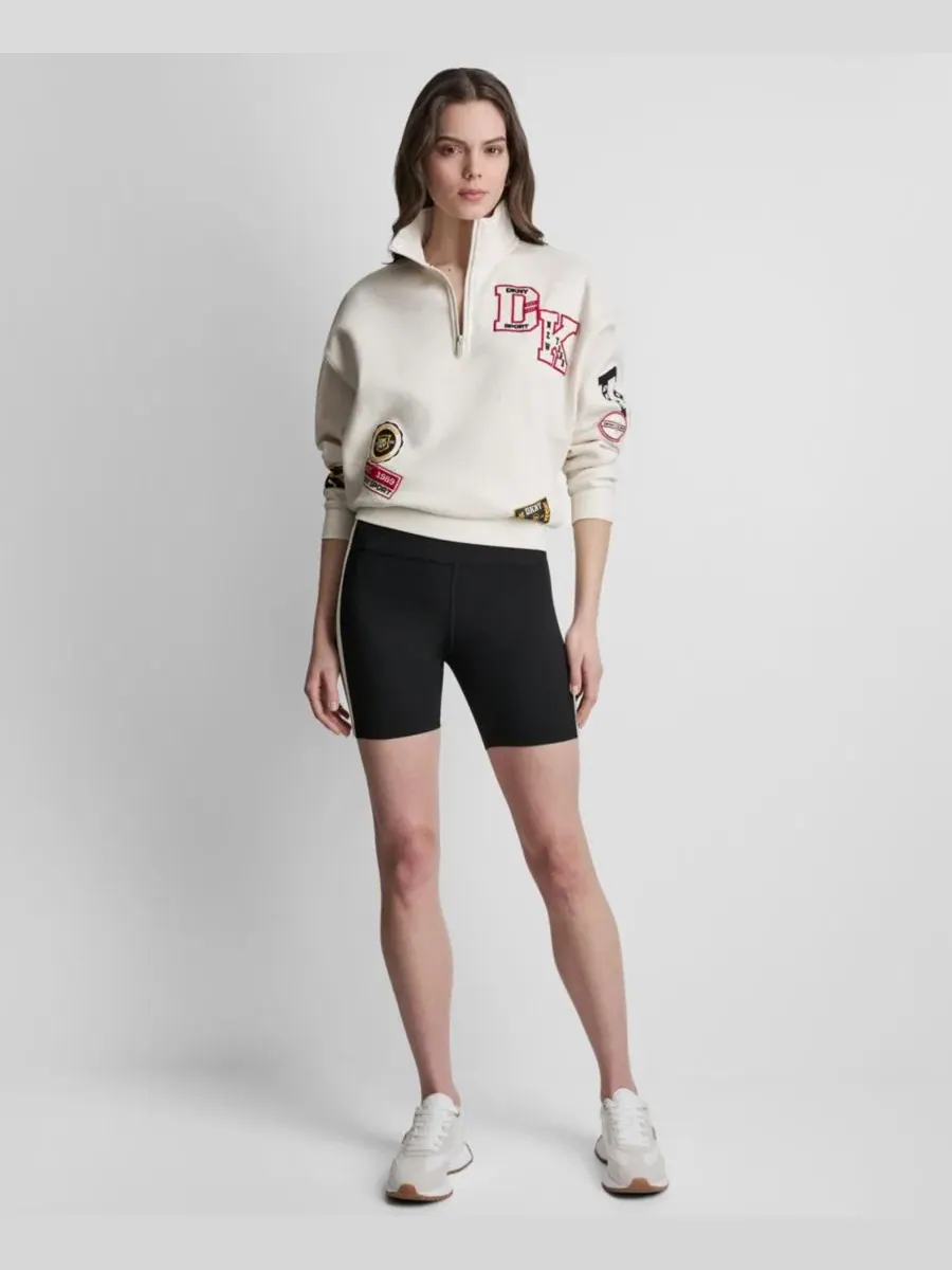 Шорты-велосипедки компрессионные Balance с высокой посадкой DKNY Sport — изображение 2 из 5, черный