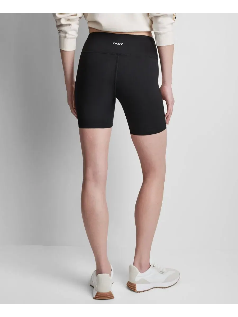 Шорты-велосипедки компрессионные Balance с высокой посадкой DKNY Sport — изображение 5 из 5, черный