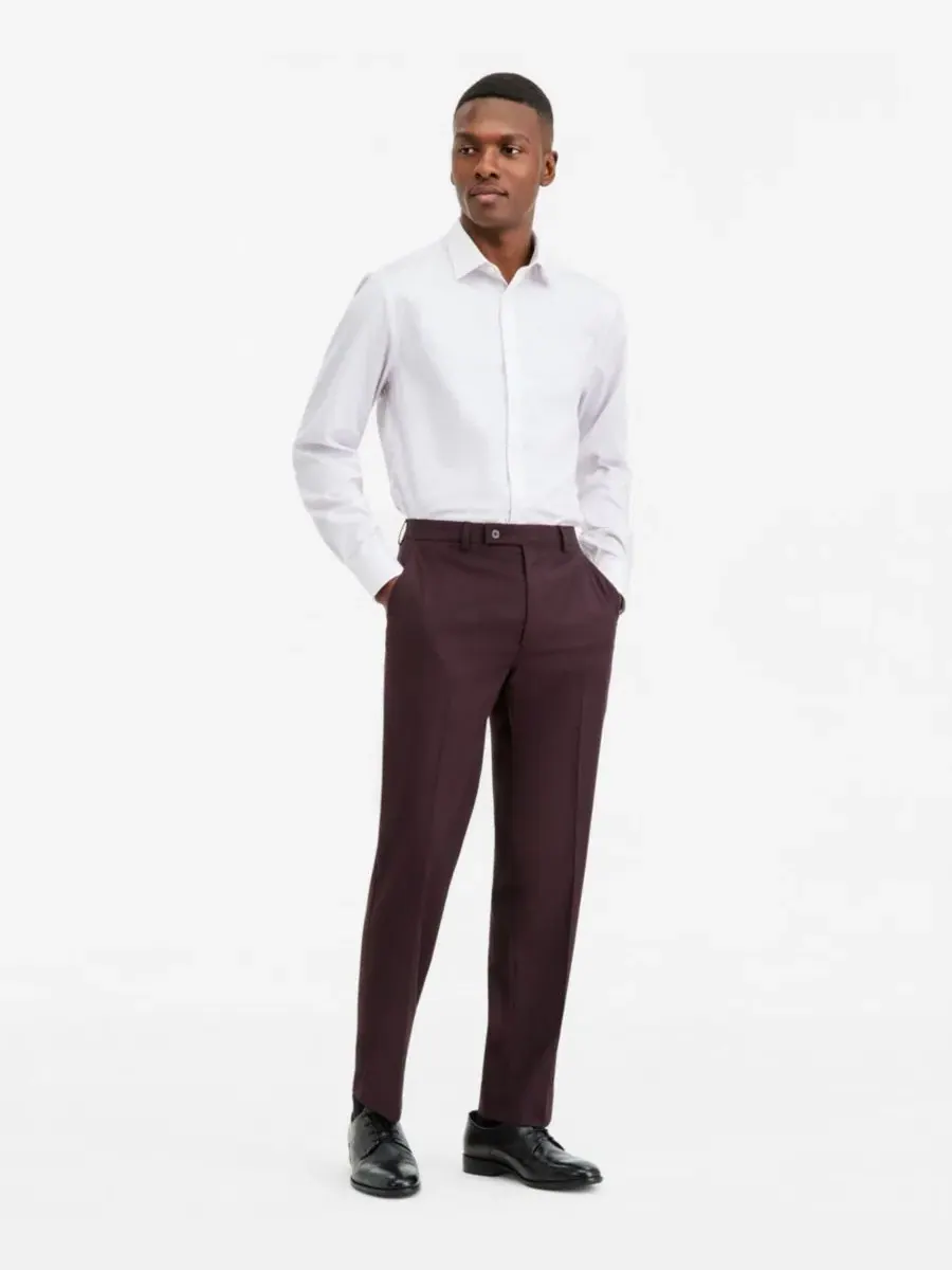 Брюки костюмные узкие из шерстяной смеси Slim Fit Calvin Klein