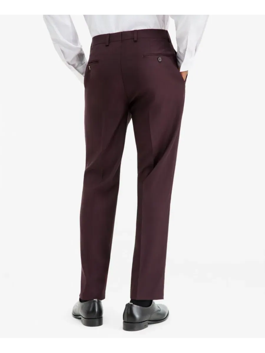 Брюки костюмные узкие из шерстяной смеси Slim Fit Calvin Klein — 2