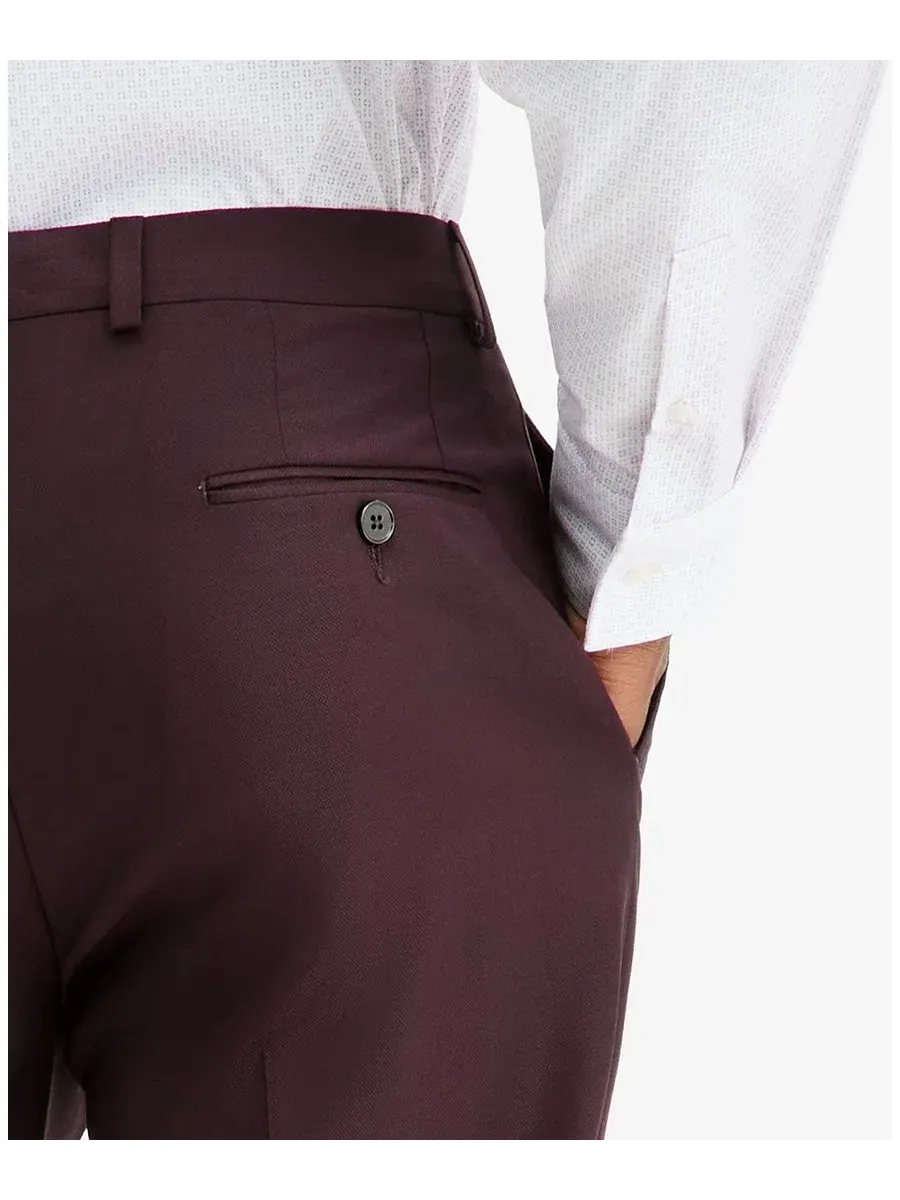 Брюки костюмные узкие из шерстяной смеси Slim Fit Calvin Klein — 3