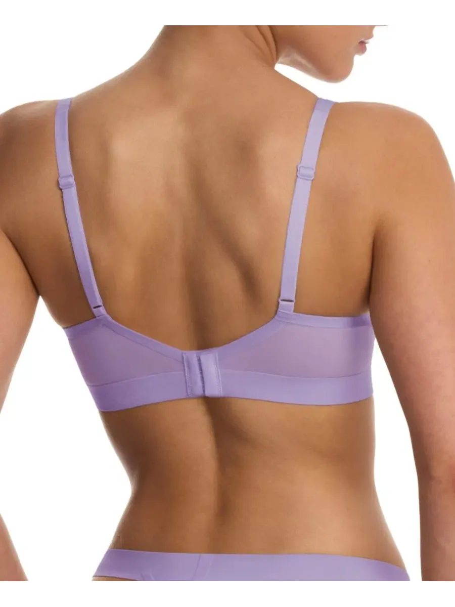 Бюстгальтер-майка с вырезом-плунж из сетки True Zen Mesh Plunge T-Shirt Bra Natori — изображение 3 из 3, фиолетовый