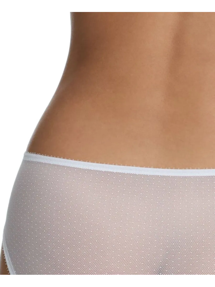Трусы-слипы из кружева Jolie Sheer Lace French Cut Brief Skarlett Blue — изображение 3 из 3, белый