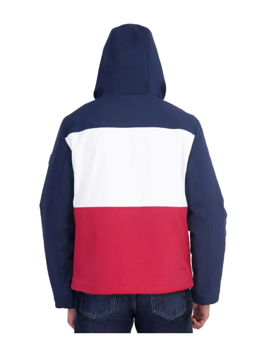 Мужская куртка-ветровка с капюшоном и вставкой Tommy Hilfiger — изображение 5 из 5