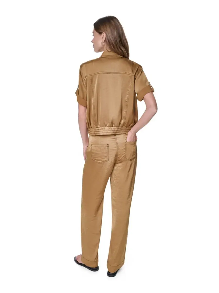 Женская куртка с контрастной отстрочкой и застежкой-молнией, модель Roll-Tab Contrast Stitch Glazed — изображение 10 из 10