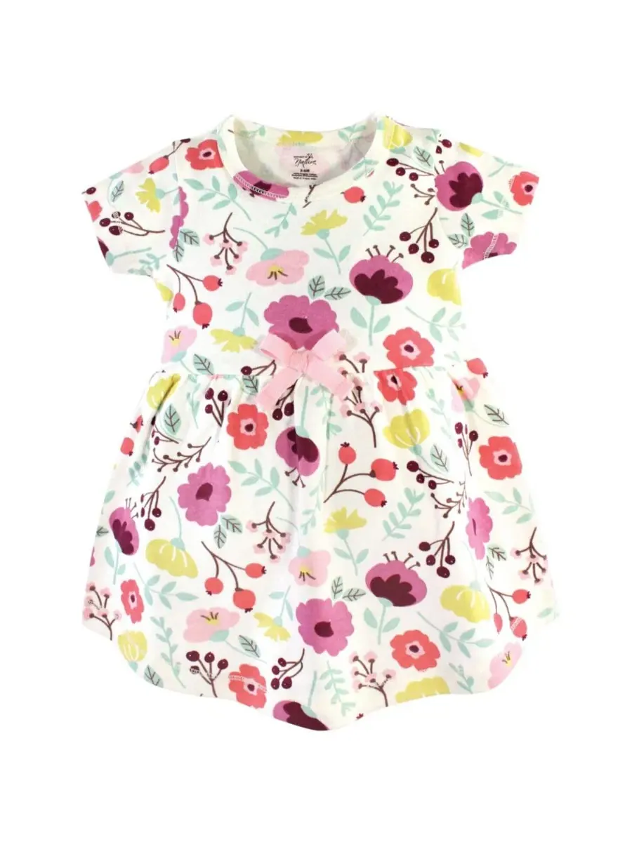 Комплект из платья и кардигана Natural Cotton Baby Girls Dress and Cardigan Touched by Nature — изображение 3 из 4, розовый