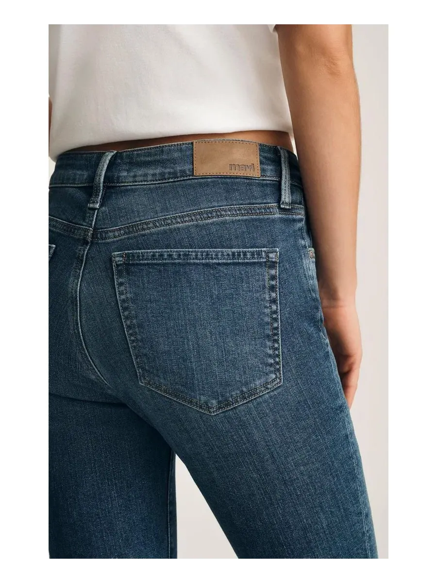 Джинсы boyfriend с заниженной талией Mavi Jeans — изображение 5 из 6, темный синий