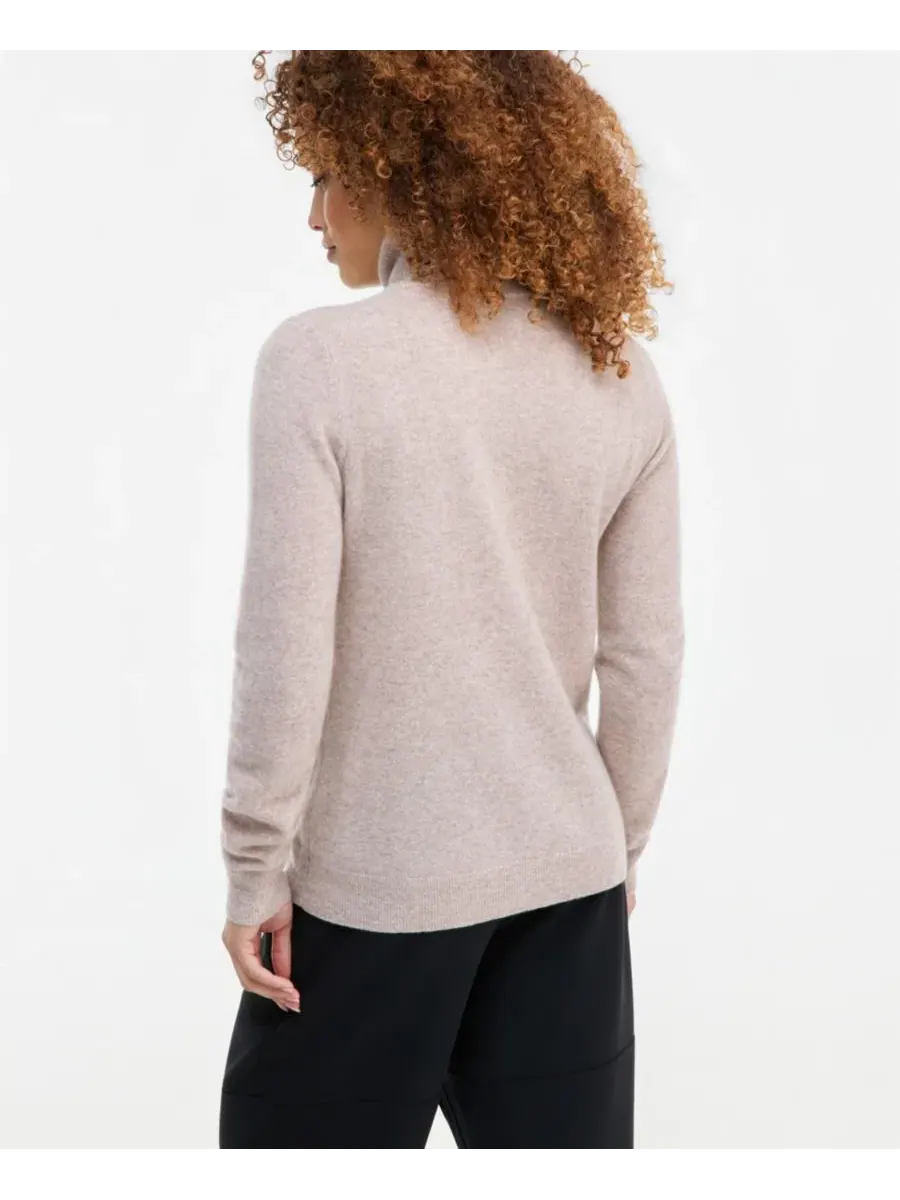 Водолазка из кашемира Petite Cashmere Turtleneck Sweater Charter Club, Pearl Heather Taupe — изображение 3 из 3