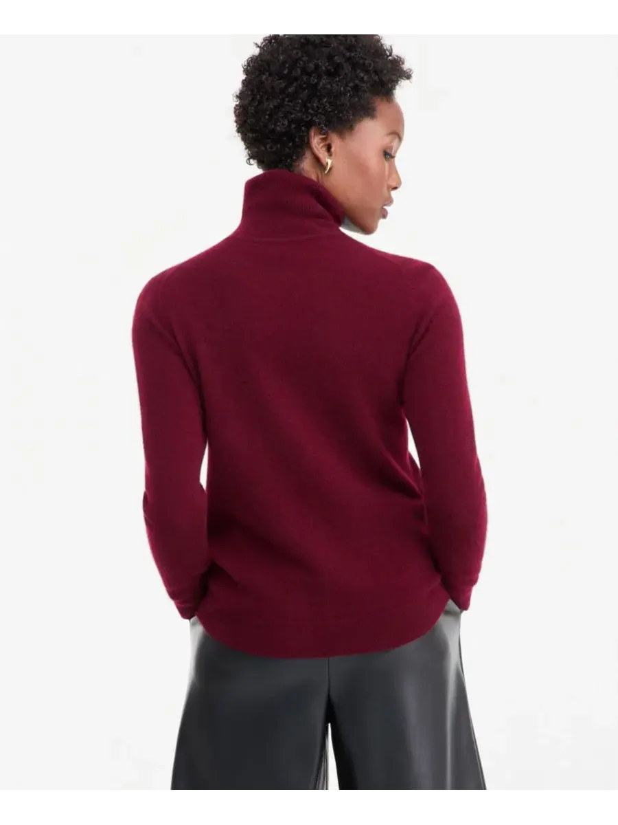Женский кашемировый свитер с воротником-хомутом Petite Cashmere Turtleneck Sweater Charter Club — изображение 2 из 3