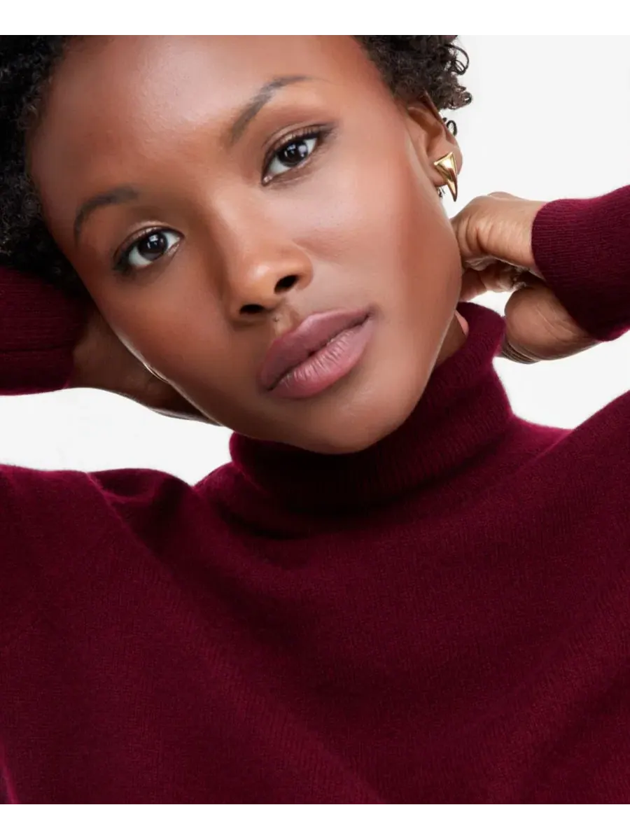 Женский кашемировый свитер с воротником-хомутом Petite Cashmere Turtleneck Sweater Charter Club — изображение 3 из 3