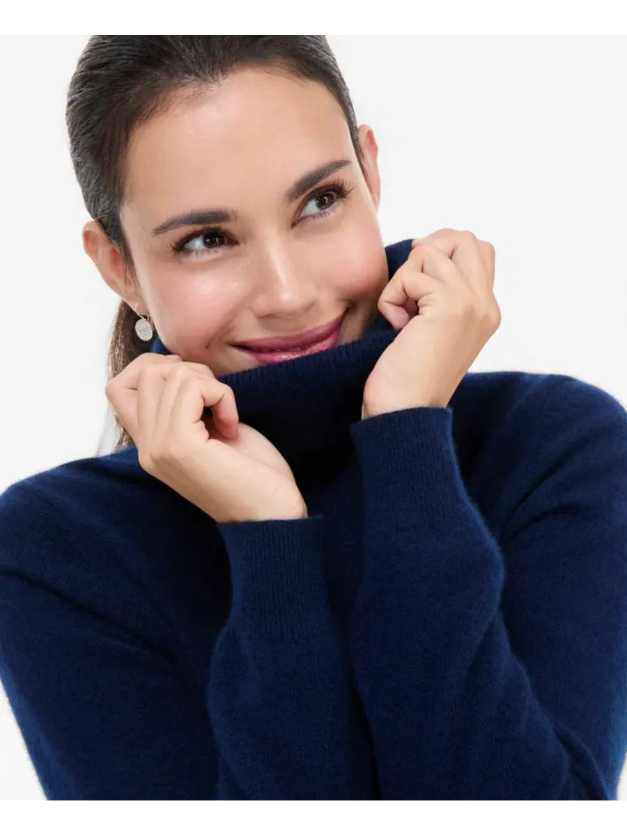Женский свитер с воротником-стойкой из кашемира Petite Cashmere Turtleneck Sweater Charter Club — изображение 3 из 3