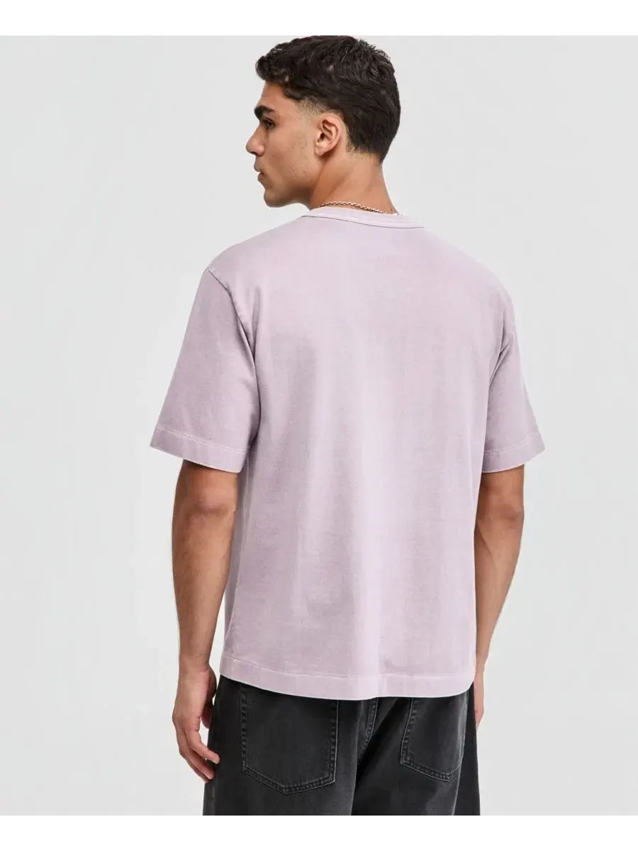 Футболка мужская свободного кроя с нагрудным карманом Mode of One, Mauve Love — изображение 3 из 4