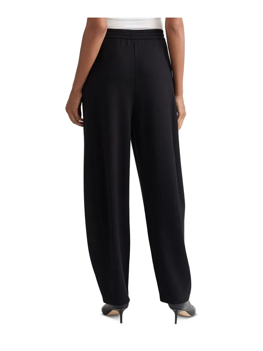 Брюки-бананы на резинке с защипами спереди Petite Pull-On Barrel-Leg Mid-Rise Jones New York — изображение 3 из 3, черный