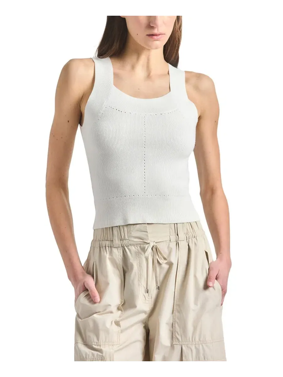 Топ без рукавов Dakota Scoop Neck Derek Lam 10 Crosby — бежевый