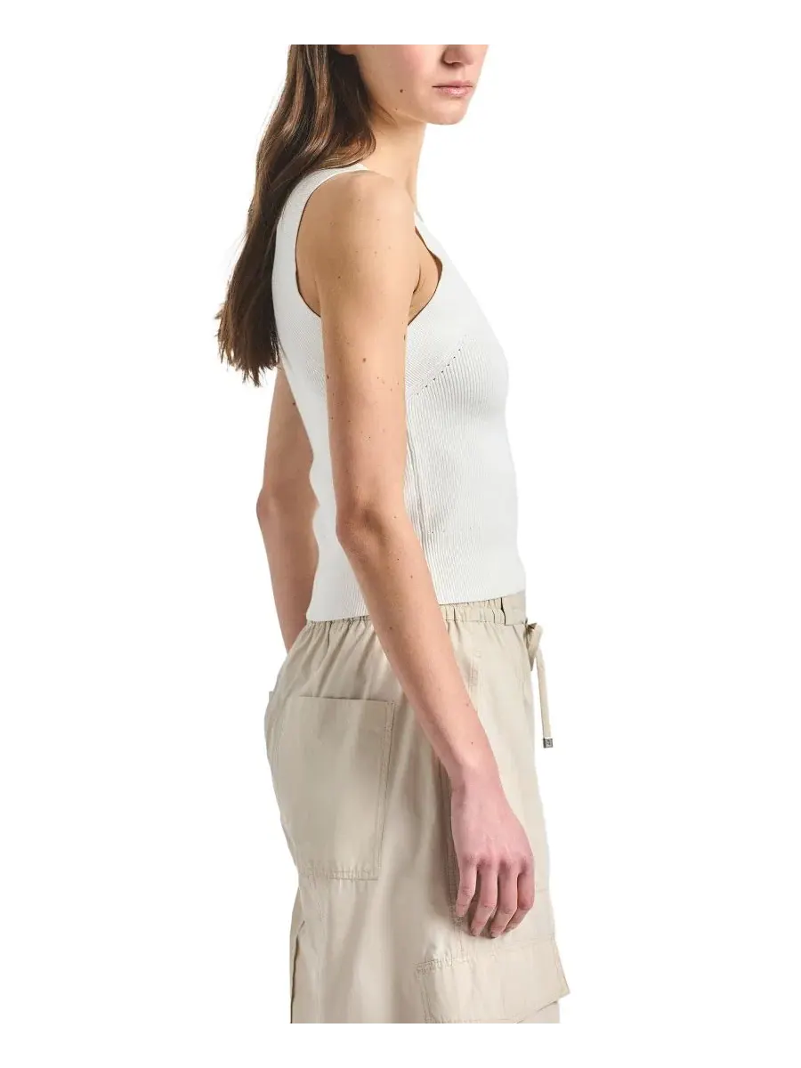 Топ без рукавов Dakota Scoop Neck Derek Lam 10 Crosby — изображение 2 из 4, бежевый