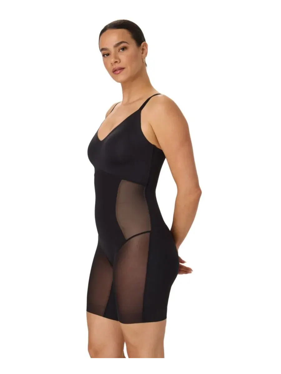 Утягивающий боди-комбинезон до середины бедра Sculpting Mid-Thigh Bodysuit Maidenform — изображение 3 из 7, черный