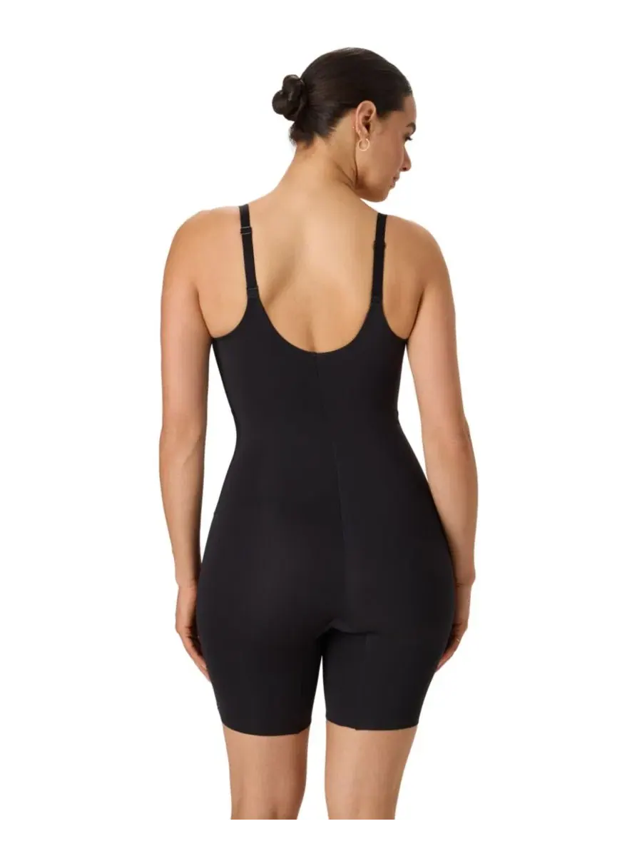 Утягивающий боди-комбинезон до середины бедра Sculpting Mid-Thigh Bodysuit Maidenform — изображение 4 из 7, черный