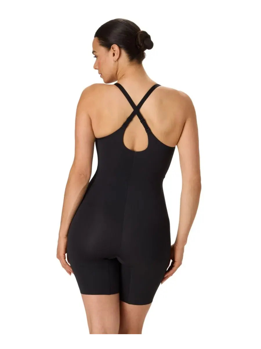 Утягивающий боди-комбинезон до середины бедра Sculpting Mid-Thigh Bodysuit Maidenform — изображение 5 из 7, черный