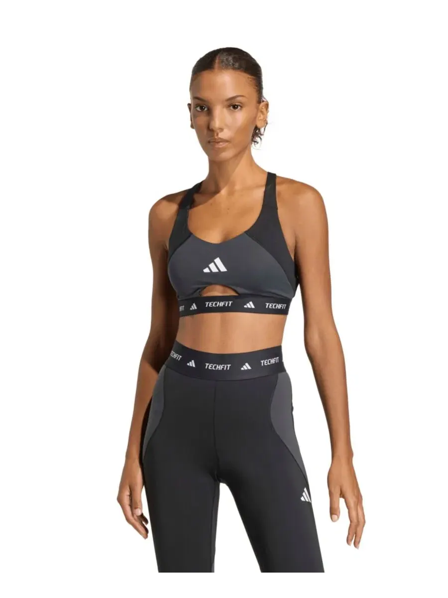 Спортивный бюстгальтер Tech Fit Color Block Medium Support Bra adidas