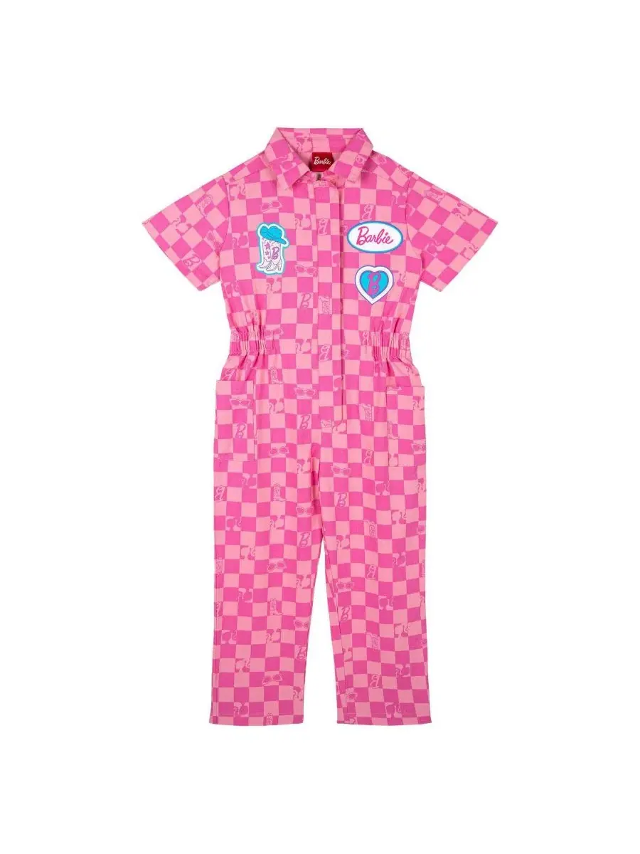 Комбинезон с принтом Barbie Pink Barbie Checker — розовый