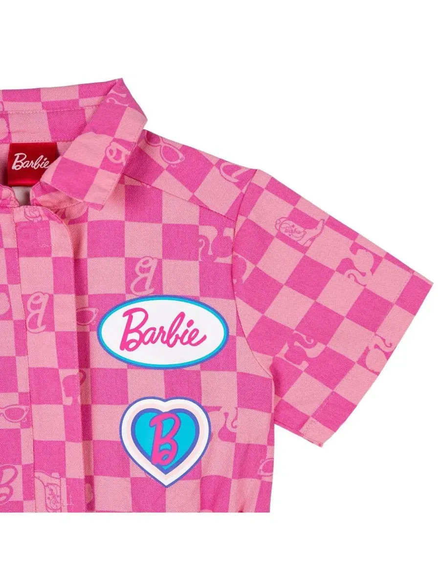 Комбинезон с принтом Barbie Pink Barbie Checker — изображение 2 из 3, розовый