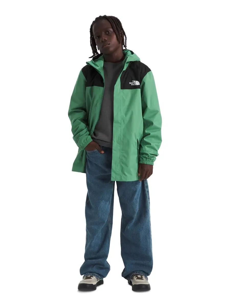 Детская дождевая куртка с капюшоном Antora Hooded Rain Jacket The North Face — изображение 2 из 5, водоросль