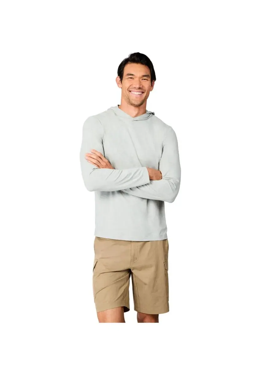 Мужская футболка с капюшоном и принтом, с защитой от солнца, Microtech Graphic Sunshirt Free Country