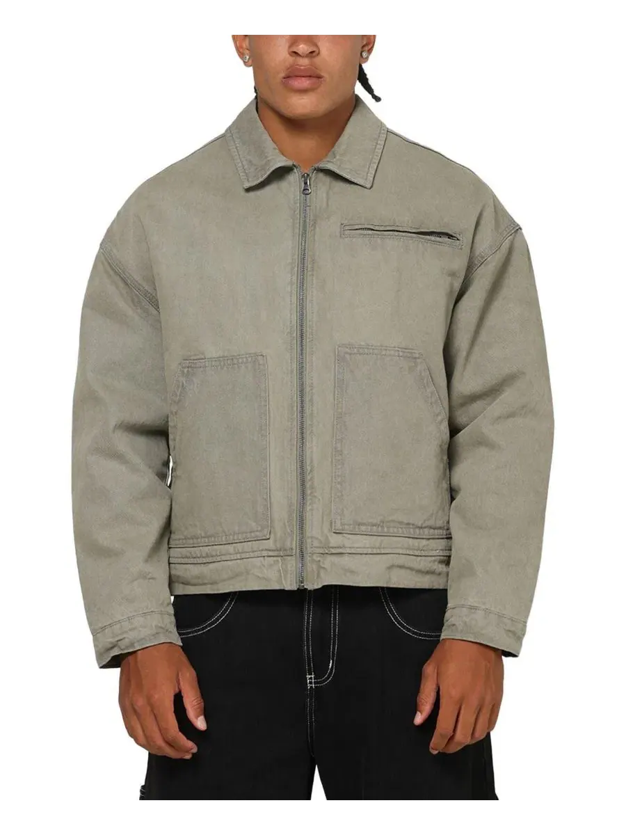 Куртка джинсовая с винтажной стиркой Halo Zip Jacket SAINT MORTA — мульти