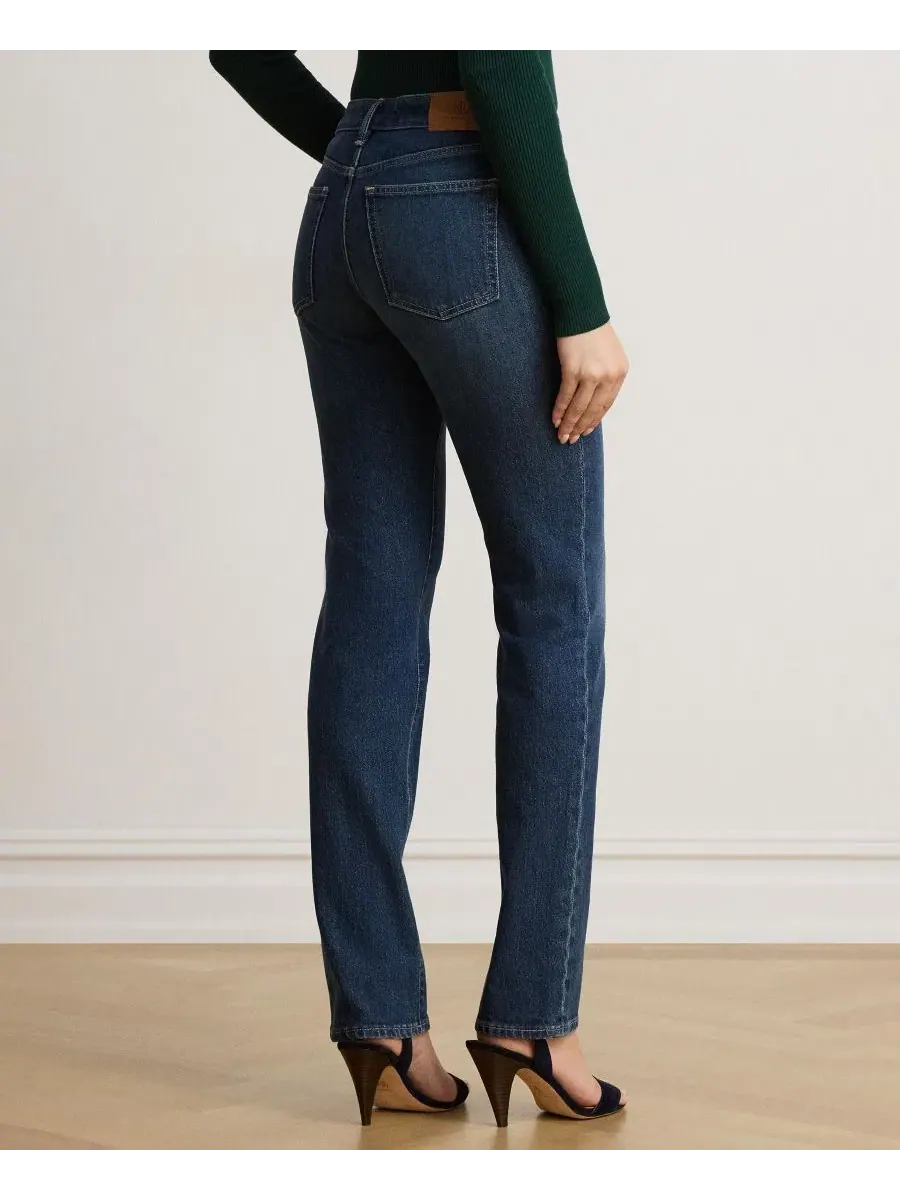 Джинсы прямого кроя с заниженной талией Marina Wash Lauren Ralph Lauren — изображение 7 из 8