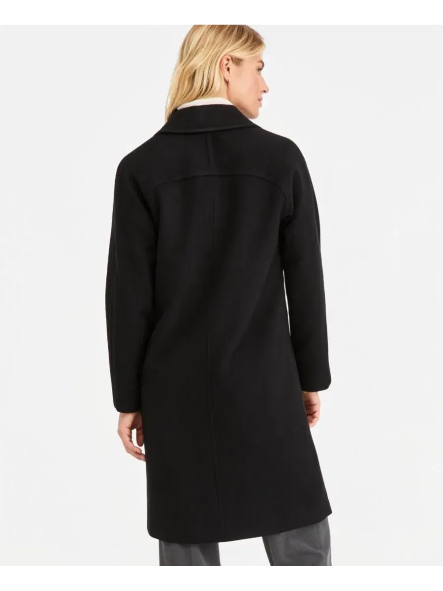 Пальто двойное с лацканами Calvin Klein — изображение 3 из 3, черный