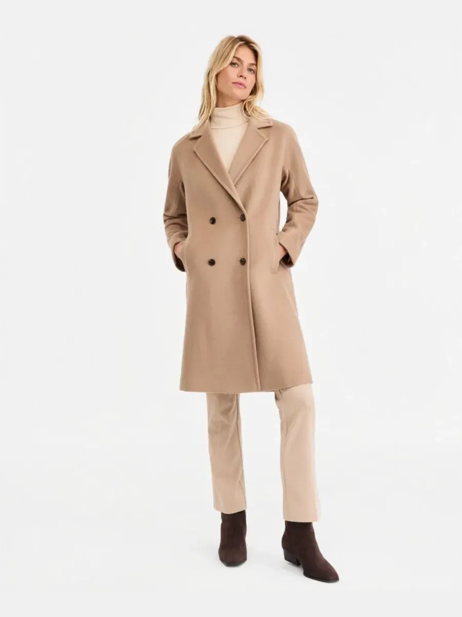 Пальто двойное с лацканами Calvin Klein